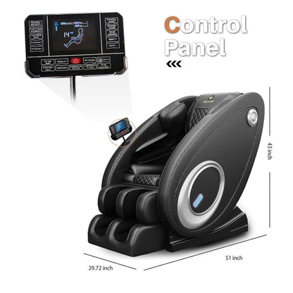 Massage Chair Full Body, Zero Gravity Massage Chair with 8 Fix Rollers, Foot Massage, Heating, Auto Modes, Full Body Airbag, Tou