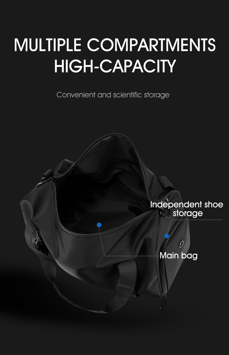 1 Piece Upgraded Sports Bag, Fitness Bag for Men and Women, Large Capacity Dry and Wet Separation Swimming Bag, Short-Distance Business Trip Portable Travel Bag, Sports Shoe Storage Bag, Multi-Purpose Luggage Bag