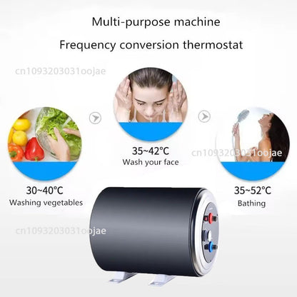 Aquecedor de Água Elétrico 10L 12V 220V 1500W Bivolt Aquecedores de Água Quente Com Visor Para Banheiro Chuveiro RV Cozinha Aquecimento