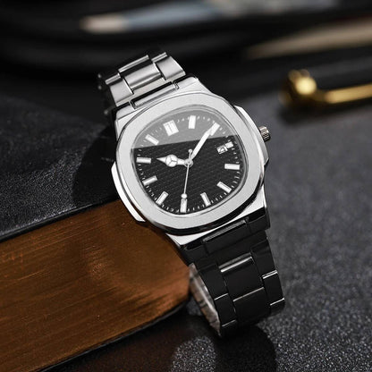 Luxury Square Men Business Watches Calendar Mens Quartz Watch Clock Gift Reloj Hombre?Without Box?