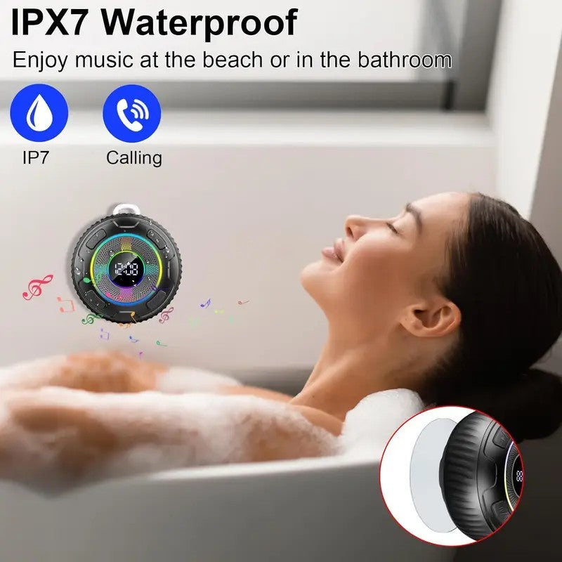 2025 Wireless Speaker S5 IPX7 Waterproof ENC Speakers IPX7 Waterproof Built-in Mic 10 hours Bluetooth Shower Speakers subwoofer