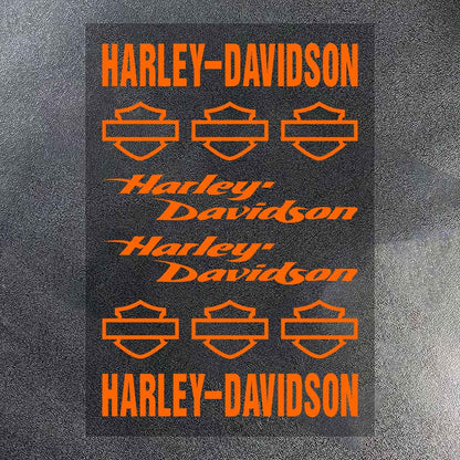 Kit de Adesivos de Vinil para Capacete de Motocicleta Harley Davidson Logo Decalque