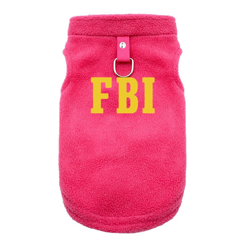 FBI Roupa para Cães Colete Macio Quente Roupa para Cachorros Colete Capa Roupa de Inverno para Animais de Estimação Jaqueta Casaco Cães Pequenos e Médios Roupa Chihuahua P-GG