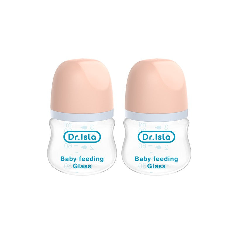 MAMIJOY 2PCS 90ML/160ML Baby Glass Bottle Newborn Bottles Anti-flatulence Milk Feeding Bottles Infant 0-3 Month BPA-Free GB01?02