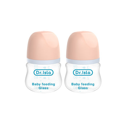 MAMIJOY 2PCS 90ML/160ML Baby Glass Bottle Newborn Bottles Anti-flatulence Milk Feeding Bottles Infant 0-3 Month BPA-Free GB01?02