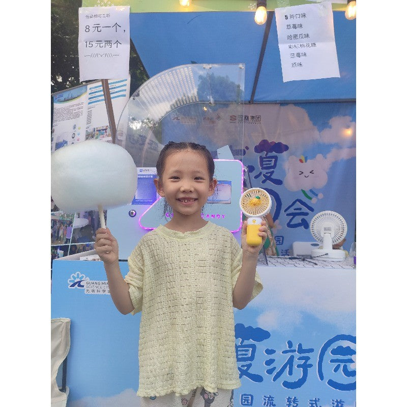 Small Professional Dessert Shops Commercial Portable Mini Tabletop Automatic Cotton Candy Machine