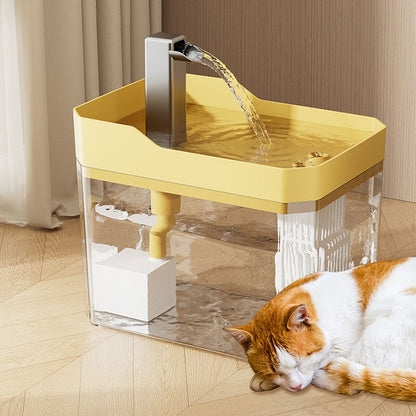 Bebedouro de Gato 1.5L USB Automático Dispensador de Água Filtro de Circulação Viva para Animais de Estimação Bebedouro Silencioso para Gatos e Pequenos Animais