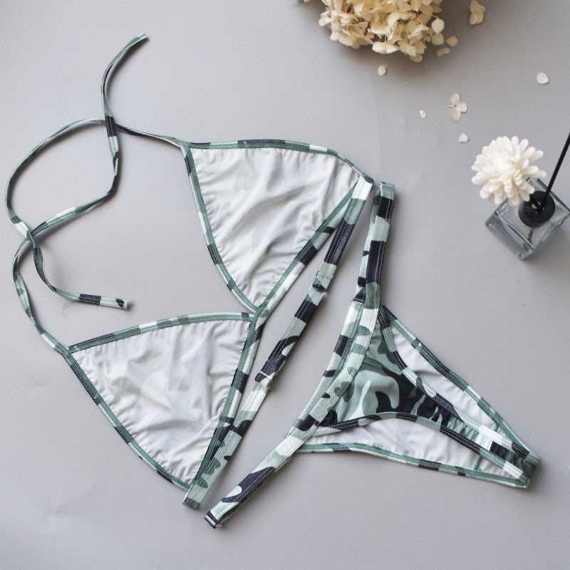 Circyy Bikini Set Women Sexy Camouflage Swimsuit Two-Piece Thongs Backless Female Swimwear Bathing Summer 2025 Fashion Beachwear