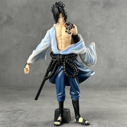 Bandai Naruto Figurine Charmander Sasuke Shippuden Thousand Birds Uchiha Sasuke Anime Figurine Model Room Desktop Ornament Gift