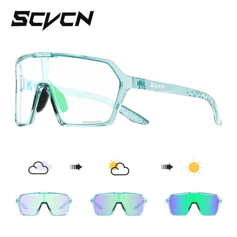 SCVCN Cycling Sunglasses Men Photochromic Glasses Fashion for Women Bike Mountain Road Bicycle Eyewear Cycle Goggles UV400 MTB