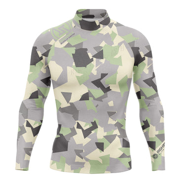 RT Men's Rashguard Surfing Shirt Camo Long Sleeve Lycra Sun Screen Beachwear Surf Sweatshirt UV Protection Swimwear New's