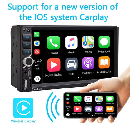 ESSGOO Rádio Automotivo 7 Polegadas 2 Din Carplay Android Auto Universal Multimídia Automotiva Autorrádio DSP Tela Sensível ao Toque HD FM Bluetooth