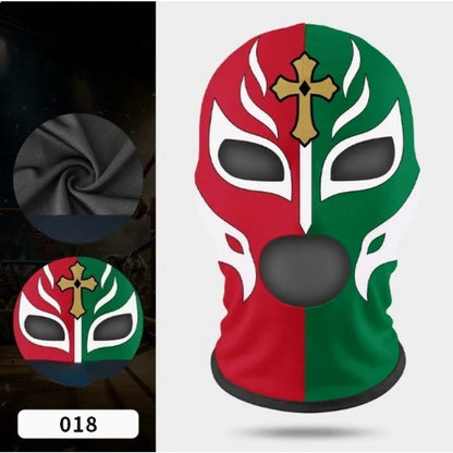 Boxing Mask Wrestling Mask Elastic Milk Silk Mask Lycra Fabric Print Halloween Party Dress Up Costume Party Mask
