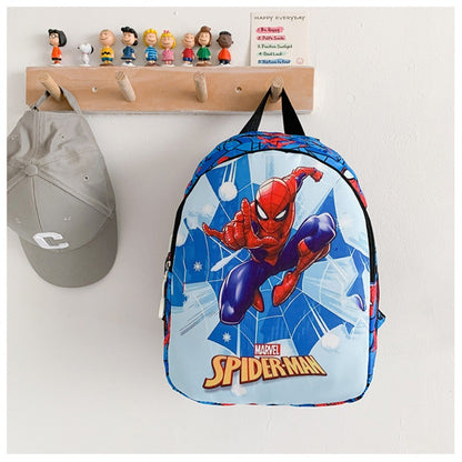 Marvel Spider-Man Kids Backpack Trendy Cartoon Boys' School Bag Fashionable Spider-Man Backpack Double Shoulder Bag for Toddlers