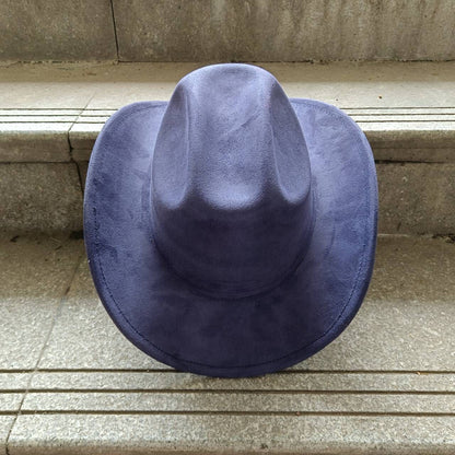 Suede Cowboy Hat Double Concave Top Classic Vintage Mens Womens Western Cowboy Hat ?????????? ?????
