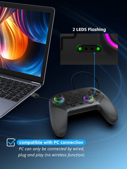 DATA FROG Wireless Pro Controller Gamepad with Programmable Function for Switch / For Switch OLED / For Switch Lite / PC