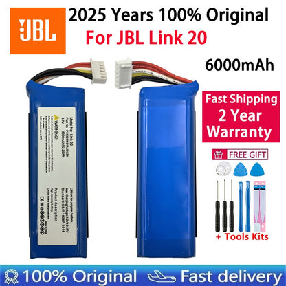 Envio Rápido 2025 Anos 100% Original P763098 01A 6000mAh Bateria de Alto-falante Para JBL Link 20 Link20 Alto-falante Bluetooth Bateria