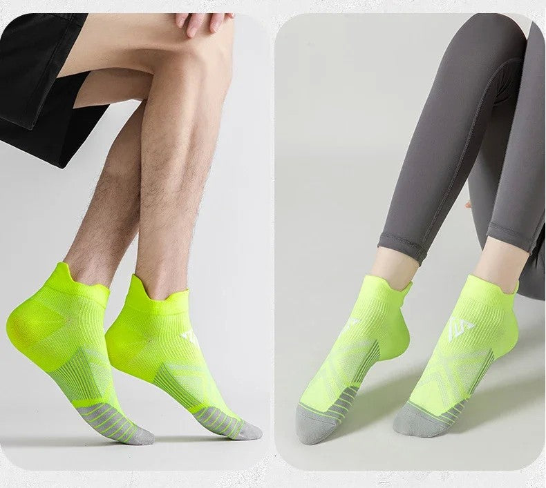 4pairs/Lot Woman Men's Socks Compression Breathable Basketball Sports Cycling Running Towel Socks High Elastic Tube Socks
