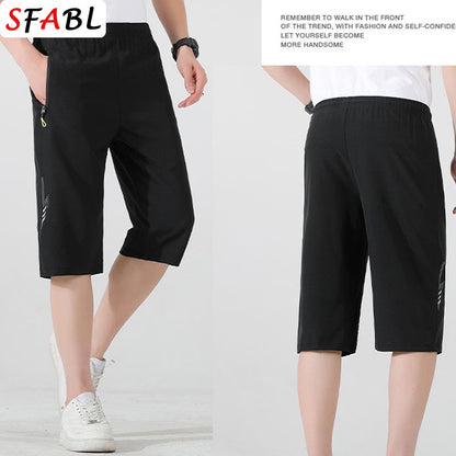 Sports Shorts Men Summer Quick-drying Breathable Drawstring Shorts Male Beach Short Pants for Men New Gym Fitness Bottom Summer