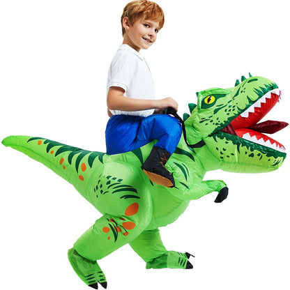 HOT Anime Dinosaur Inflatable Costume Party Mascot Costumes Suit Disfraz Cosplay Halloween Costumes For Adult Kids Dress