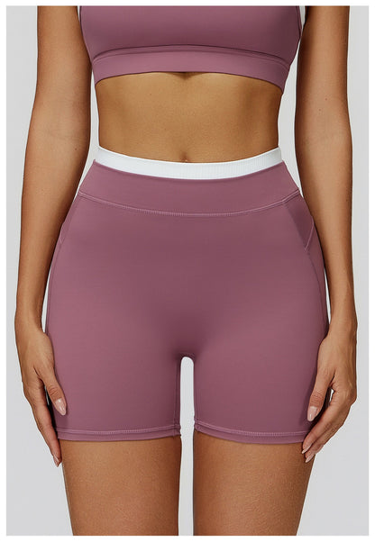 Yoga Shorts Gym Fitness Shorts Woman Training Yoga Clothing Butt Lifting Workout Short Leggings Female Sports Cycling Shorts