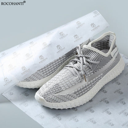 100pcs Customized Size Brand Logo Printed Eco Tissue Packaging Paper for Shoes Clothes Jewelry Wrapping Paper 17g