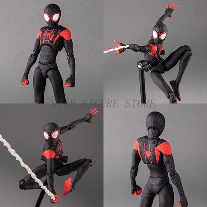 Boneco de Ação Miles Morales Sentinel Sv Modelo Homem-Aranha Marvel Homem-Aranha no Aranhaverso Boneco Colecionável Peter Parker