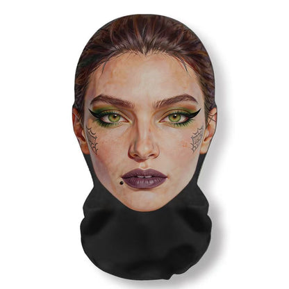 Realistic 3D Horror Skull Zombie Full Face Mask Breathable Mesh Headgear Cosplay Prop for Halloween Party Prank Carnival Costume