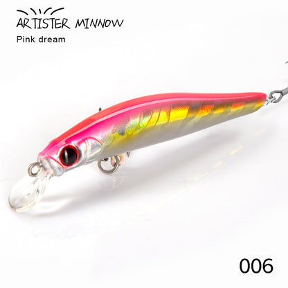 Isca de Pesca de Truta Hunthouse Isca Rígida Sinking Jerkbait 70/80/105mm 7/8.5/18.5g Artist Minnow Isca de Pesca Marinha Twitch Para Robalo