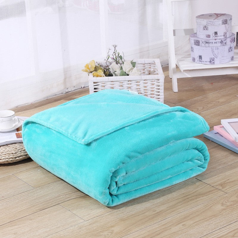 Spring Winter Winter Flannel Blanket Fluffy Warm Soft Sofa Cover Bedspread Solid Blue Black Coral Fleece Plush Blankets For Beds