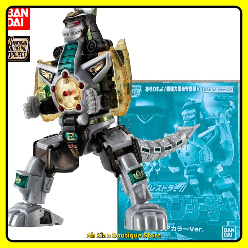 Em Estoque BANDAI SMP Mighty Morphin Power Rangers Dragon Ceasar Clear Color Ver. Anime Action Figures Modelo de Montagem Brinquedo