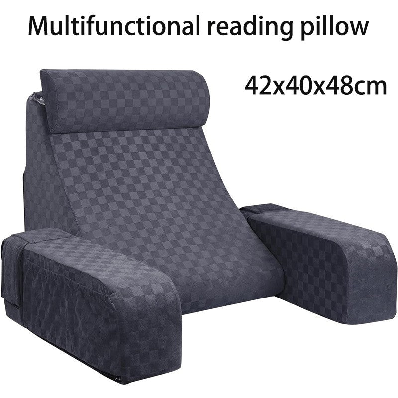 Home Bed Reading Pillow Cushion Adjustable Adult Headrest Pillow Perfect for Watching TV Reading Gaming or Resting Decoration ??