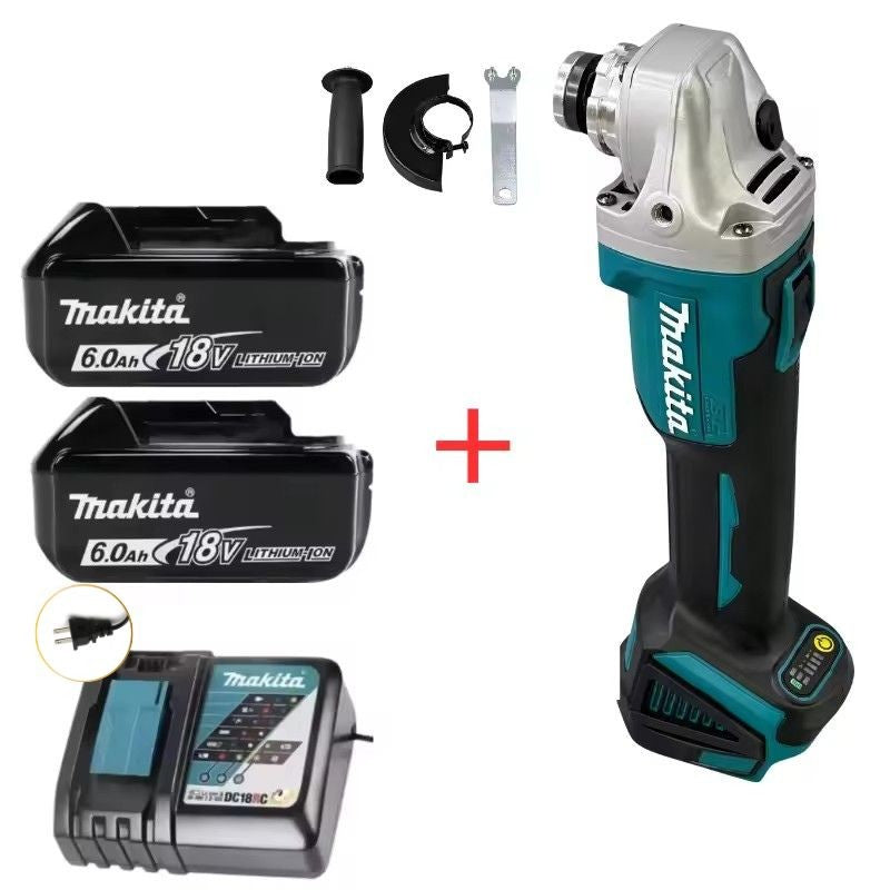 Esmerilhadeira Angular Sem Fio Makita DGA404 125mm com Motor Brushless, a Bateria de Íons de Lítio, para Cortar, Polir e Lixar, para Bateria Makita 18V