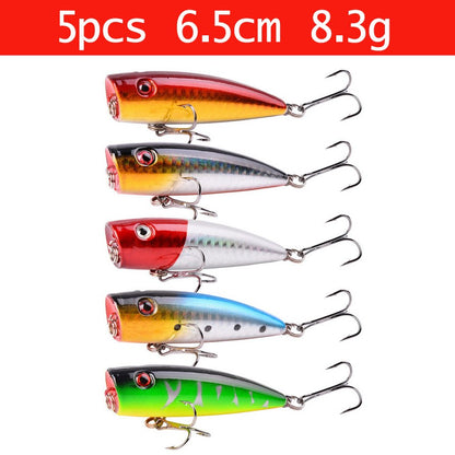 Conjunto de Iscas de Pesca Mini Truta Flutuante Isca Articulada Artifical Crazy Swing Isca Dura de Crank Bait Isca de Lápis