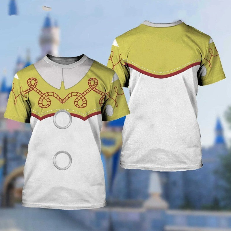 Disney Toy Story Woody Cosplay 3D Print T-shirt Men's Women's Casual Short Sleeve Tops Summer Fashion Cartoon Oversized T shirt