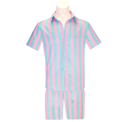 Costume De Cosplay Du Film Ken Pour Adulte, T-shirt Noir, Écharpe Rose, Ensemble Complet, Princesse, Ixde Carnaval D'Halloween