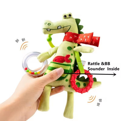 Baby Rattles Soft Giraffe Infant Crib Bed Stroller Spiral For Newborns Car Seat Early Education Development Handle Toys Gifts