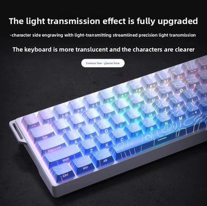 Teclados Win60 Win68 Aula com Teclas Magnéticas 8K, Teclado Mecânico para Jogos, Teclado com Fio para Esports com Luz RGB e Hot-Swap para PC Gamer (Presente)