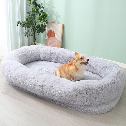 Cama de Inverno Quente para Animais de Estimação, Removível e Lavável, Sofá Grande para Cães, Almofada Preguiçosa para Animais, Cama para Cães, Ninho para Gatos