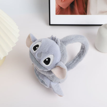 Disney Stitch Protetores de Orelha Novos Unissex Doce e Fofo Padrão de Desenho Animado Criativo Simples Moderno Macio e Suave Espessado Quente