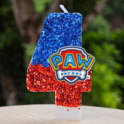Paw Patrol Candle 0-9 Number Candle Paw Patrol Cartoon Character Party Cake Plug-in Birthday Cake Decoration Baby Shower Gift