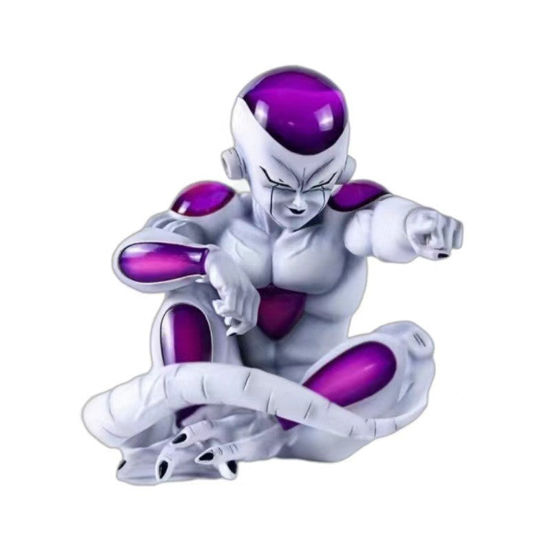 Anime Dragon Ball Z Frieza Sentado Posição Boneco de Ação PVC Enfeite de Carro Coleção Modelo de Boneco Brinquedos de Presente