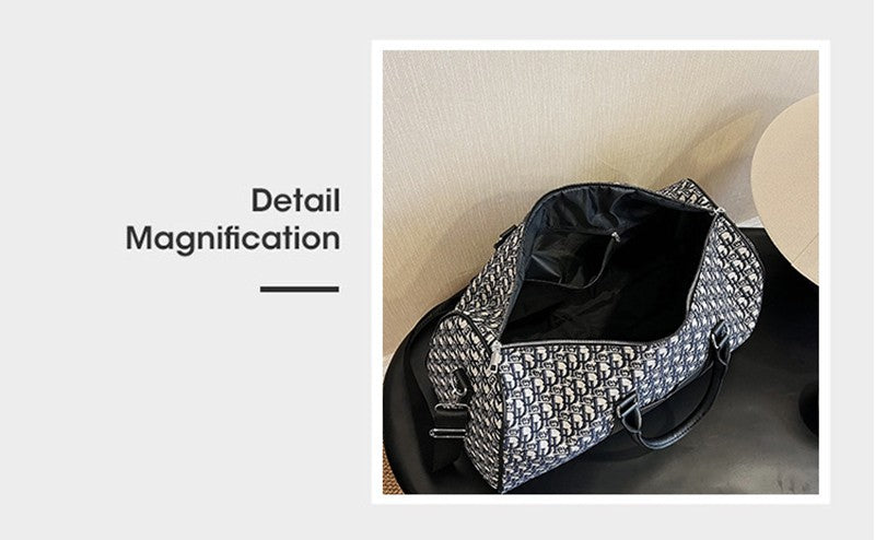 Women's Travel Totes Gym Bag Duffle Sports Fitness Business Casual Luggage Canvas Letter Handbag Outdoor Shoulder Weekend Bag