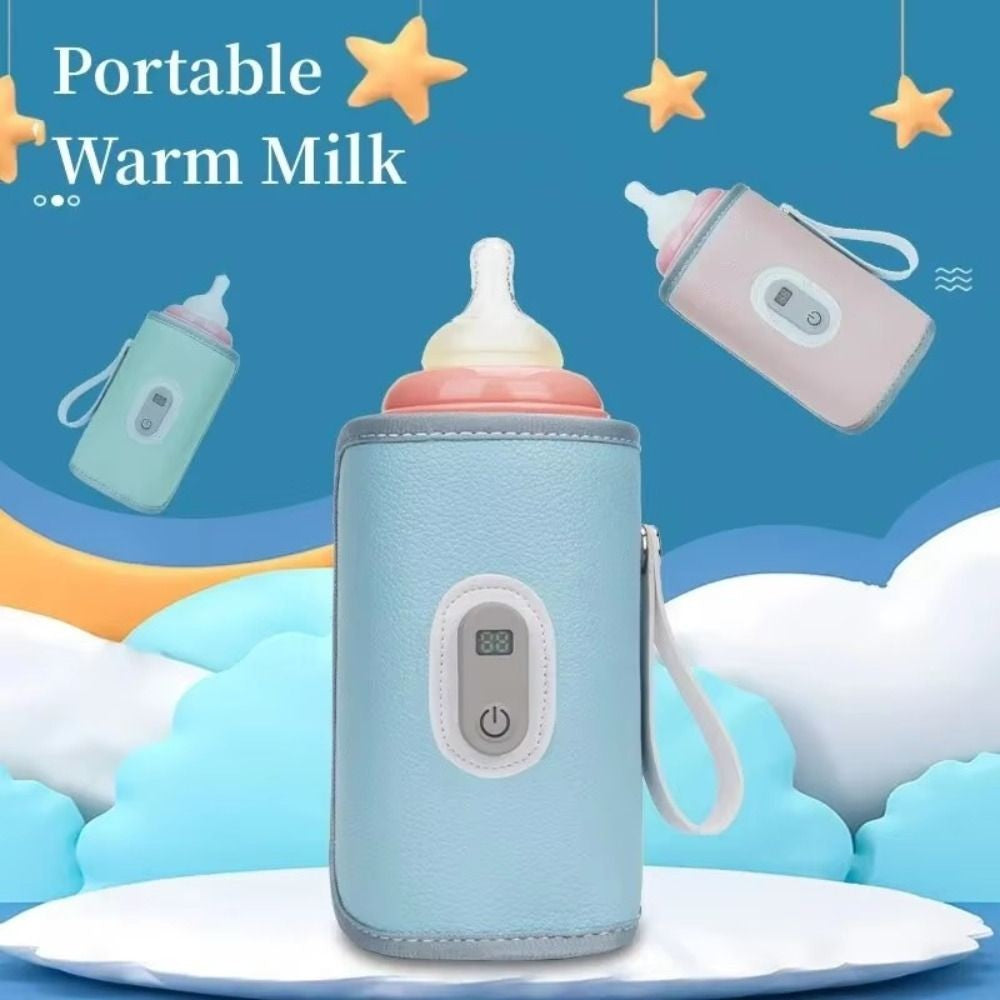 Digital Baby Bottle Warmer Type-C 5 Levels Milk Bottle Insulation Cover LED Display Heating Bottle Thermal Heater Newborn
