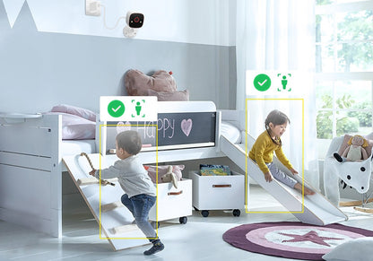 Jennov Outdoor/Indoor Security Cameras 2K HD Wireless WiFi Color Night Vision IP66 Waterproof Pet Dog Cat Baby Monitor Camera