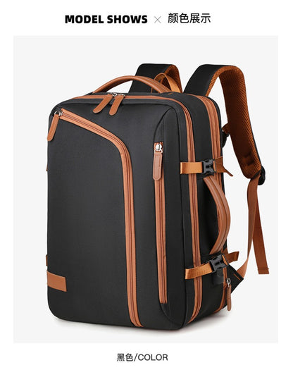 Backpack Unisex New Simple Business Computer Backpack Outdoor Large Capacity Travel Bag Student School Bag for Boys