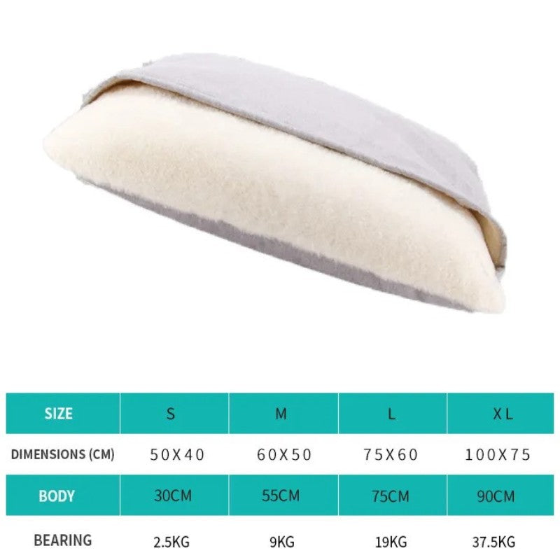 para Saco de Dormir Grande para Animais de Estimação Cama de Cachorro Canil de Inverno Quente Removível Lavável Resistente a Mordidas Almofada de Sofá para Filhotes Tapete de Gato de Pelúcia