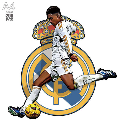 irregular Football Star Wooden Jigsaw Sports Stars Puzzle for Kids Adults Educational Fabulous Gift 300 Pcs DIY Puzzle Toys