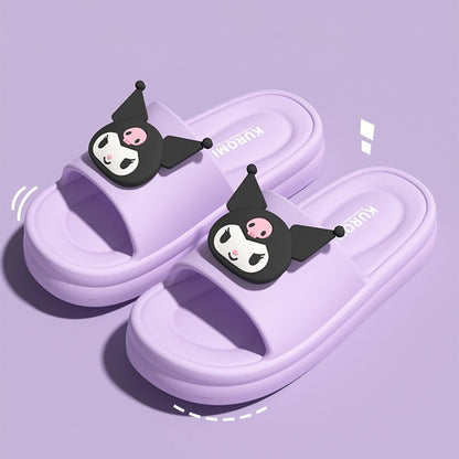 Super Soft EVA Thich Cushion Soles Slippers Cute Outdoor Cartoon Slides Comfortable Shoes Girl's Indoor Sandals