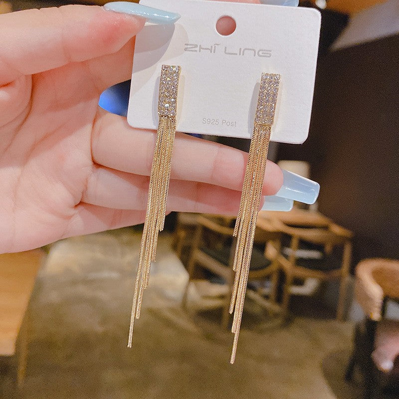 Nova Tendência de Moda Design Exclusivo Elegante e Requintado Brincos Retangulares de Zircônia Para Mulheres Joias Festa de Casamento Presentes Premium